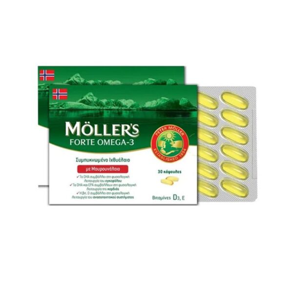 Mollers Forte Omega-3 Ιχθυέλαιο & Μουρουνέλαιο 150caps