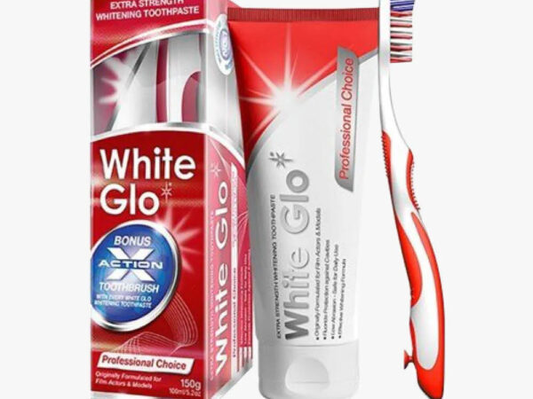 White Glo Professional Choice Toothpaste Οδοντόκρεμα με Φθόριο για Εξάλειψη Λεκέδων 150g + Οδοντόβουρτσα
