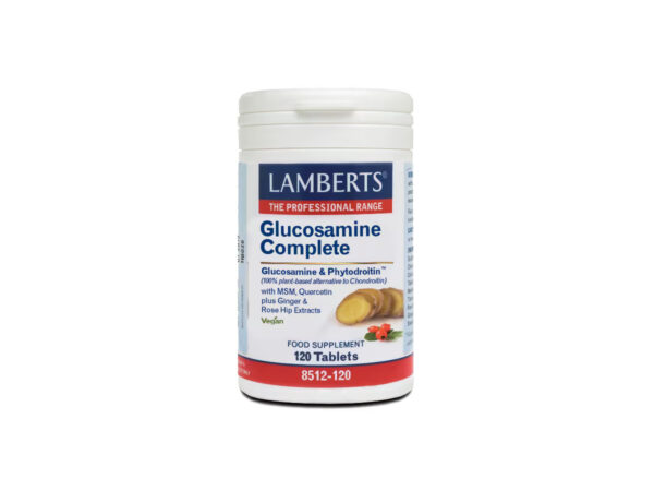 Lamberts Glucosamine Complete Γλυκοσαμίνη, Χονδροϊτίνη, MSM, Κερσετίνη, Τζίντζερ, Rose Hip 120 Ταμπλέτες