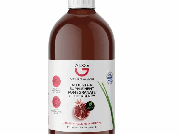 Pharmalance Genomed Aloe G Φυσικός Χυμός Κρητικής Αλόης Με Ρόδι 1Lt πλαστικό μπουκάλι