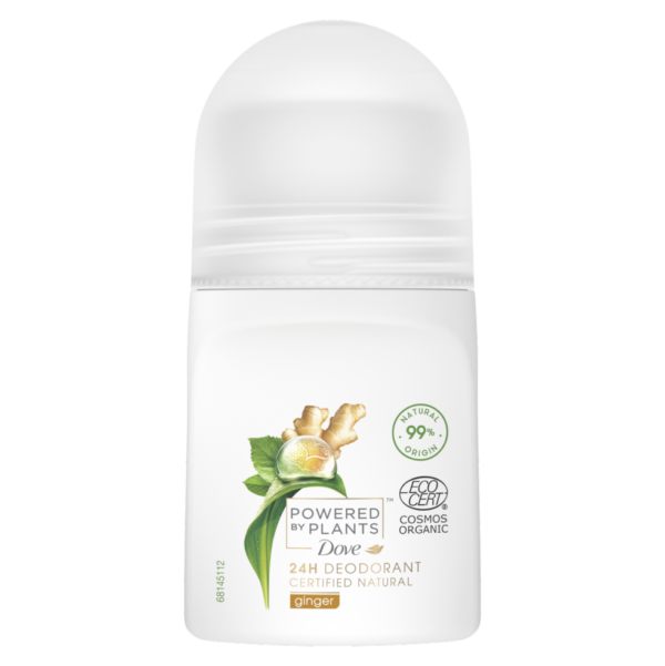 Dove Powered By Plants 24h Deodorant Ginger Roll-On 50ml