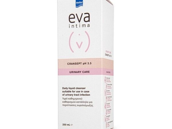 InterMed Eva Intima Wash Cransept Καθημερινός Καθαρισμός Γυναικείας Ευαίσθητης Περιοχής 250ml