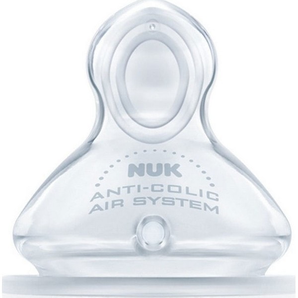Nuk First Choice Plus Θηλή No Colic Silicone με Βαλβίδα για Νερό και Τσάϊ 0-6m - Image 2