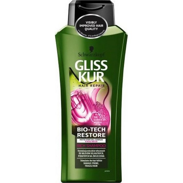 Schwarzkopf Gliss Kur Hair Repair Bio-Tech Restore Rich Shampoo 400ml - Image 2