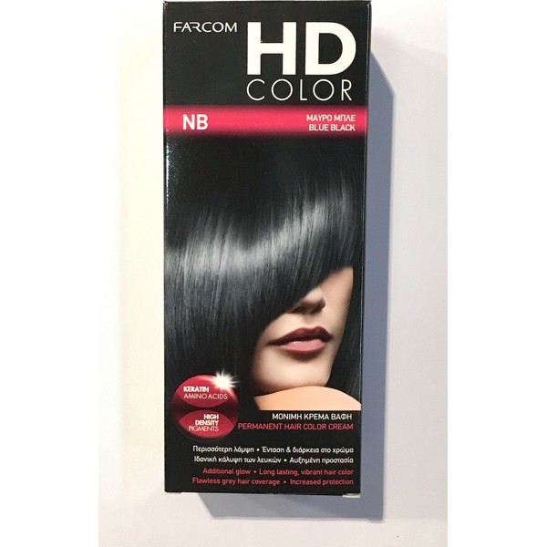 Farcom HD Color N/B Μαύρο Μπλε 60ml - Image 3
