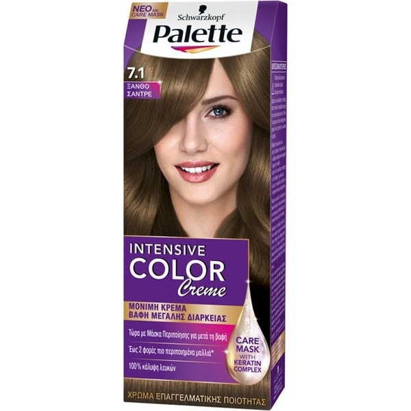 Schwarzkopf Palette Intensive Color Creme 7.1 Ξανθό Σάντρε 50ml