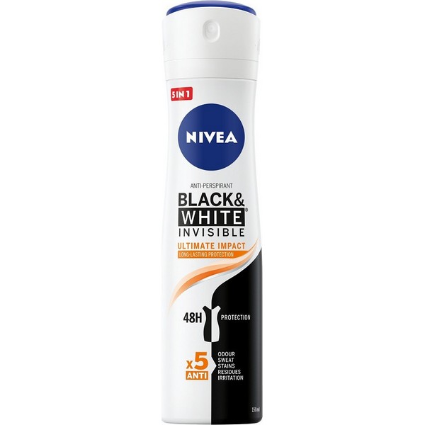 Nivea Black & White Ultimate Impact 48h Spray 150ml