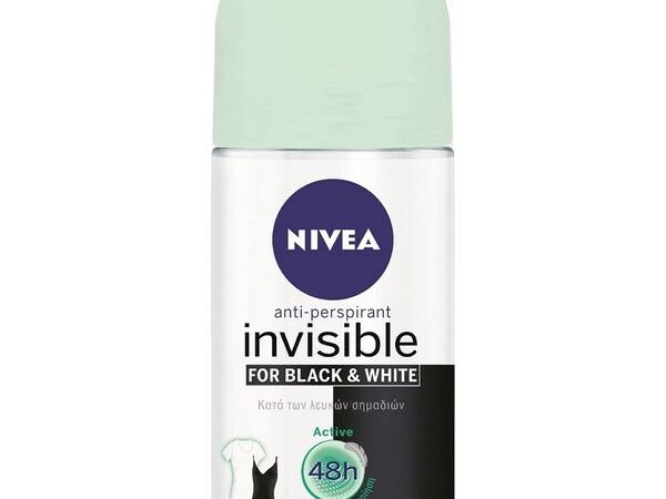 Nivea Black & White Active Invisible Roll On 50ml