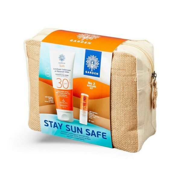 Garden Stay Safe Promo Αντηλιακό Γαλάκτωμα Σώματος SPF30 150ml & Lip Balm SPF15