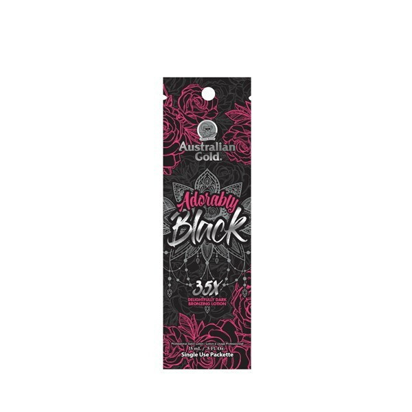 Single-Use Tanning Lotion, Adorably Black 15ml - Australian Gold