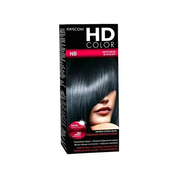 Farcom HD Color N/B Μαύρο Μπλε 60ml
