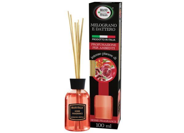 Brand Italia Αρωματικό Χώρου με Rattan Sticks - Ρόδι & Χουρμάς, 100ml