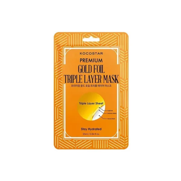 Kocostar Premium Gold Foil Triple Layer Mask 25ml