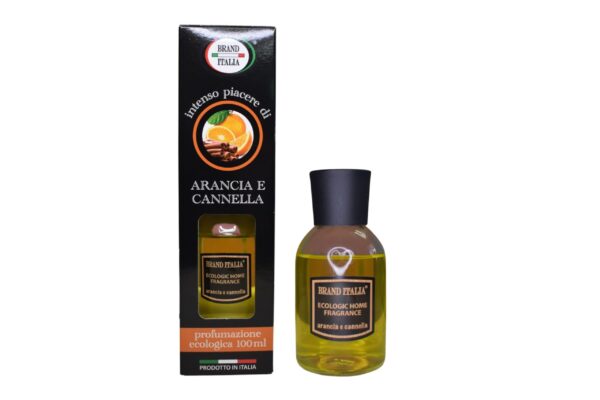 Brand Italia Αρωματικό Χώρου με Sticks Οικολογικό Πορτοκάλι & Κανέλα 100 ml