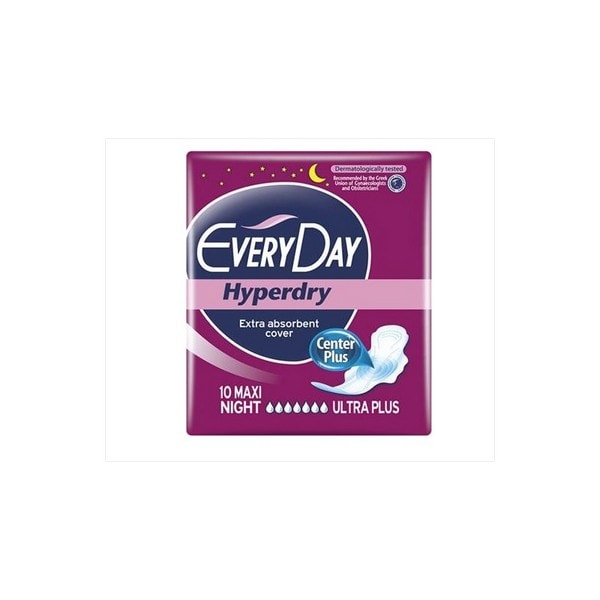 Every Day Hyperdry Ultra Plus Center Plus Maxi Night 10τμχ
