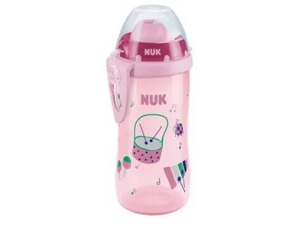 Nuk Παιδικό Ποτηράκι "Flexi Cup Soft" Soft pink 300ml για 12m+