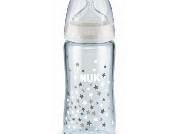 Nuk First Choice+ Γυάλινο Μπιμπερό Με Δείκτη Ελέγχου Θερμοκρασίας 0-6m 240ml