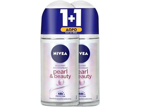 Nivea Pearl & Beauty 48h Roll-On 2x50ml