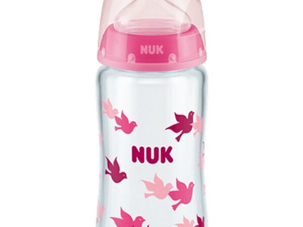 Nuk Μπιμπερό First Choice+ (10.745.124) Temperature Control Μπιμπερό με Δείκτη Ελέγχου Θερμοκρασίας & Θηλή Σιλικόνης 0-6 Μηνών, 240ml