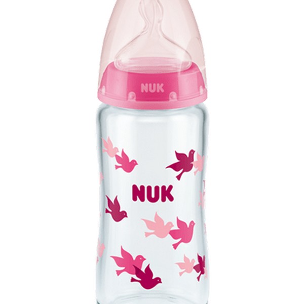 Nuk Μπιμπερό First Choice+ (10.745.124) Temperature Control Μπιμπερό με Δείκτη Ελέγχου Θερμοκρασίας & Θηλή Σιλικόνης 0-6 Μηνών, 240ml