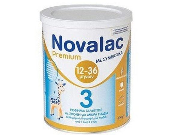 Novalac Premium 3 Symbiotic, Γάλα Σε Σκόνη Για Βρέφη 12-36 Μηνών Με Συμβιοτικά, 400gr