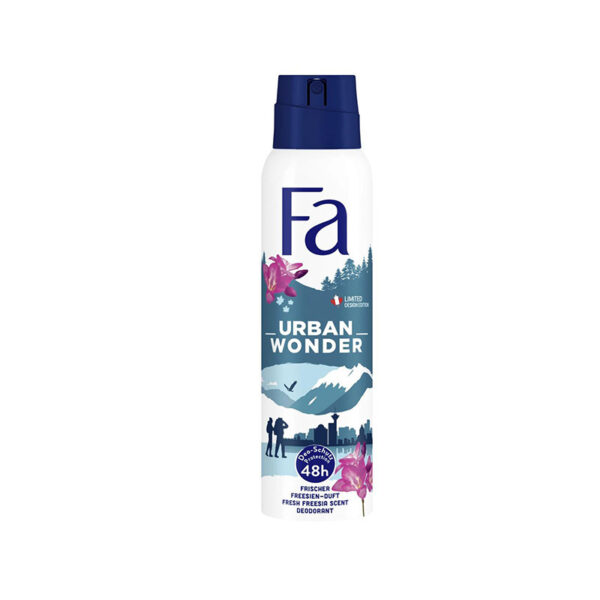Fa Urban Wonders Winter Edition  Γυναικείο Αποσμητικό Spray 48h Χωρίς Αλουμίνιο 150ml
