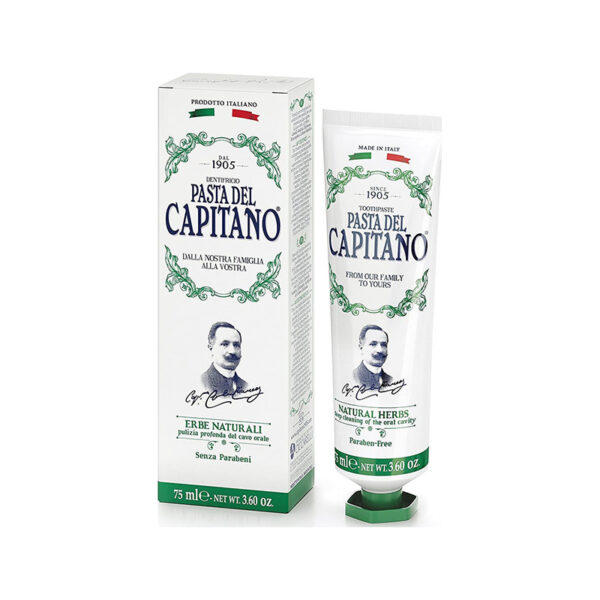 Pasta del Capitano Herbal Toothpaste Φυτική Οδοντόπαστα, 75ml