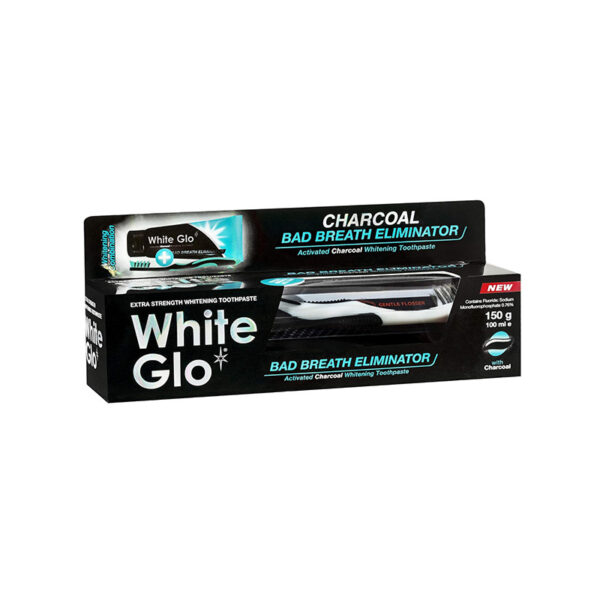 White Glo Toothpaste Charcoal Bad Breath Eliminator 100ml