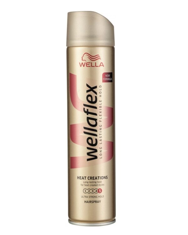 Wellaflex Λακ Μαλλιών Extra Strong (5) Heat Creations 250ml
