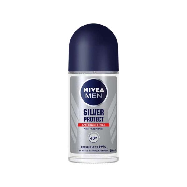 Nivea Men Deo Silver Protect Antibacterial Roll-on Ανδρικό 50ml
