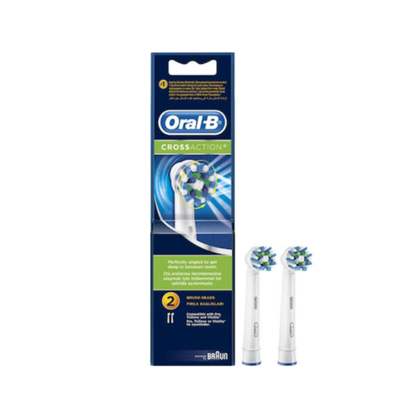 Oral-B Pro CrossAction Ανταλλακτικές Κεφαλές Ηλεκτρικής Οδοντόβουρτσας, 2τεμ