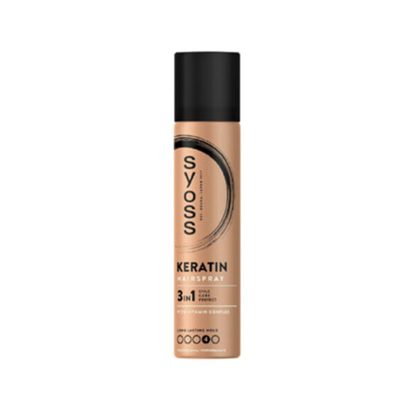 Syoss Keratin Λακ Μαλλιών Δυνατό Κράτημα 75ml