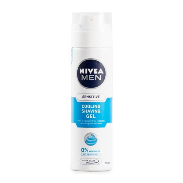 Nivea Men Sensitive Cooling Shaving Gel Ανδρικό Gel Ξυρίσματος με 0% Alcohol, 200ml