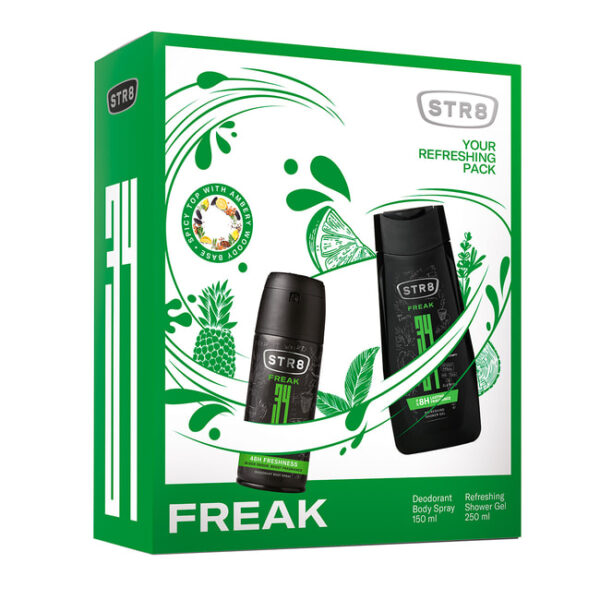STR8 Freak Deodorant 150ml + Shower Gel 250ml