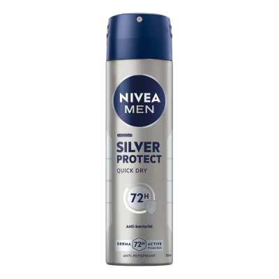 Nivea Men Silver Protect Quick dry Spray Anti-bacterial 72h 250ml