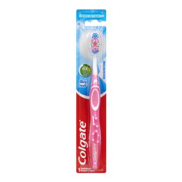 Colgate Max Fresh Medium Οδοντόβουρτσα Ροζ