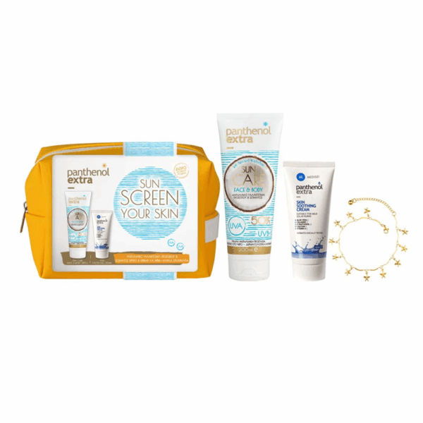 Medisei Panthenol Extra Your Skin Face & Body Milk SPF50 200ml + Skin Soothing Cream 100ml + Foot Chain