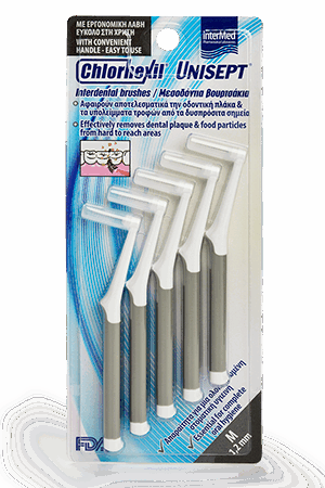 Chlorhexil Unisept Μεσοδόντια Βουρτσάκια M 1.2mm 5τεμ