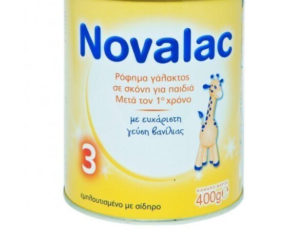 Novalac 3 Βρεφικό Γάλα Σκόνη 12m+ Χωρίς Ζάχαρη 400gr