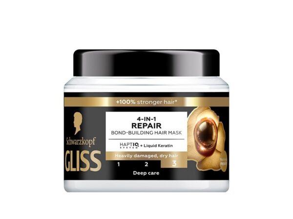 Schwarzkopf Gliss 4-in-1 Repair Bond-Building Mask Μάσκα Επανόρθωσης Mαλλιών, 400ml