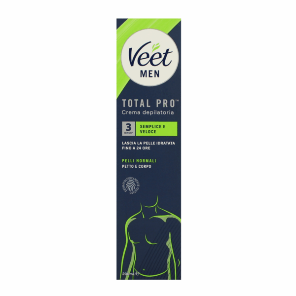 Veet for Men Κρέμα Αποτρίχωσης Total Pro για κανονική επιδερμίδα 200 ml