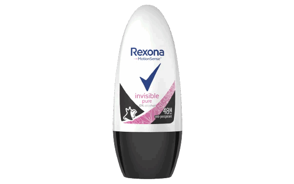 Rexona Invisible Pure Αποσμητικό Roll On 48h 50ml