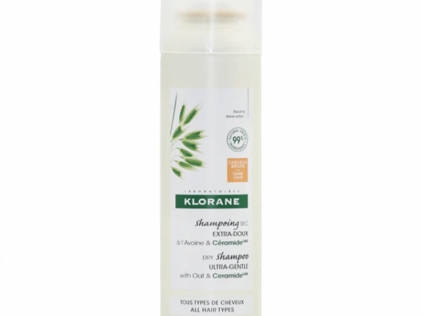 Klorane Εξαιρετικά Ήπιο Dry Shampoo με Χρώμα - Καστανά Έως Σκούρα Μαλλιά - με Βρώμη & Ceramide 150ml