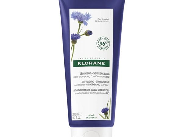 Klorane Centaurea Anti-Yellowing Conditioner Μαλακτική Κρέμα Μαλλιών, 200ml