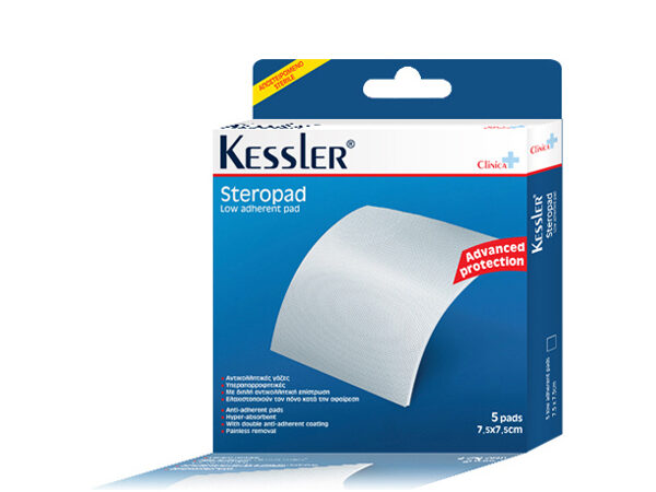 Kessler Steropad Αντικολλητικές Γάζες 7,5 x 7,5cm 5 τμχ