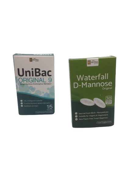 Waterfall D-Mannose Original 30 δισκία + Unibac x 15 caps