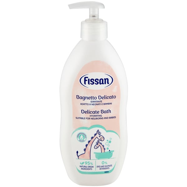 Fissan Delicate 2 in 1 Βρεφικό Σαμπουάν & Αφρόλουτρο με Αντλία 400ml