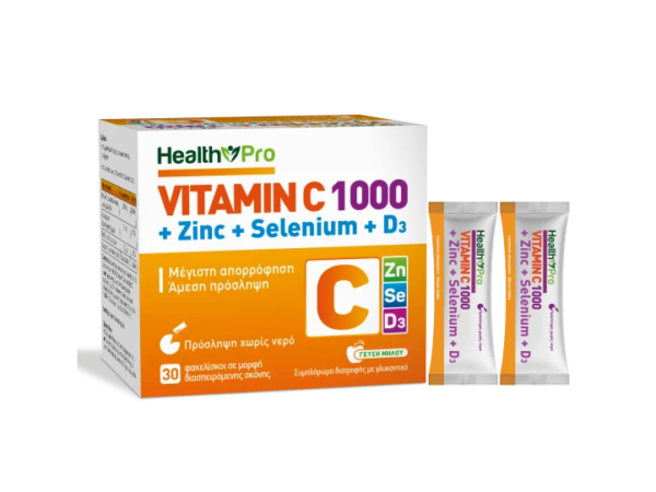 Health Pro Vitamin C 1000 Zinc Selenium D3 30 Φακελάκια