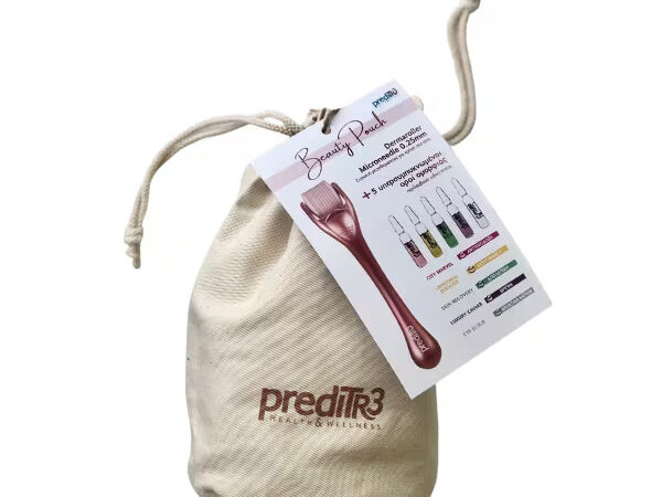 PrediTR3 Set Beauty Pouch Dermaroller Microneedle 0.25mm