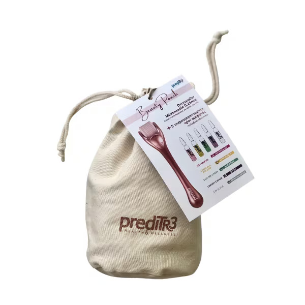 PrediTR3 Set Beauty Pouch Dermaroller Microneedle 0.25mm
